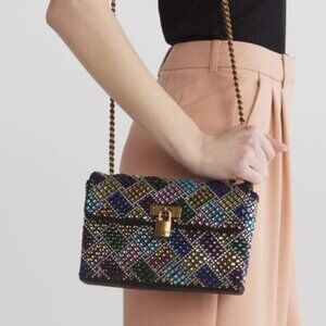 NEW Kurt Geiger London Mini Brixton Crystal Shoulder Bag Purse and Dustbag NWT